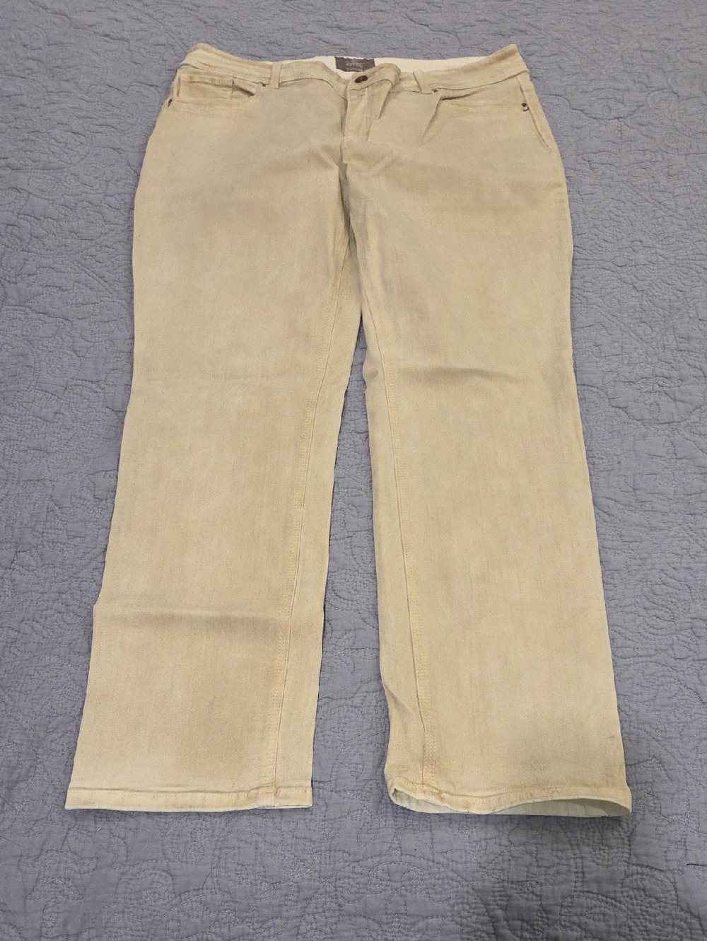 Chico's Women's Skinny Jeans in Light Beige Size 3 Short (16 Or XL)